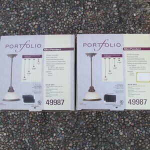 Portfolio Mini Pendant Lights Lot of 2